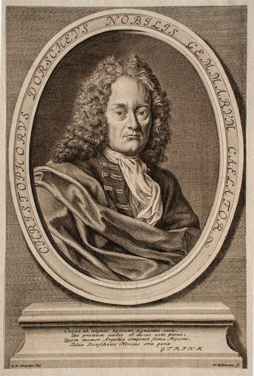 Hieronymus Böllmann - Porträt Christophorus Dorscheus - Kupferstich - o.J. obio
