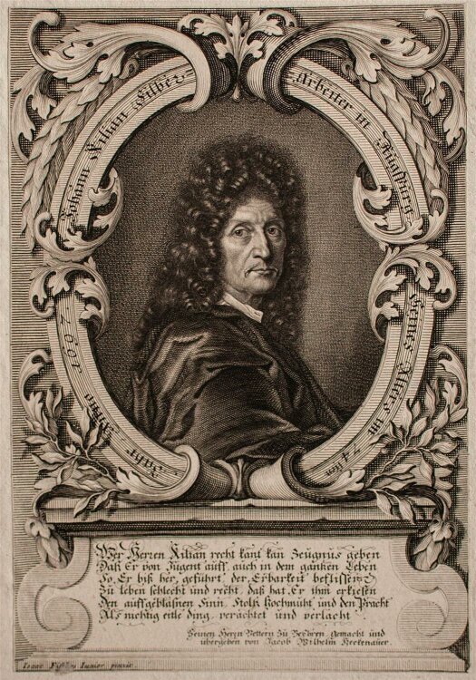 Leonhard Heckenauer - Porträt Johann Kilian - Kupferstich - o.J.