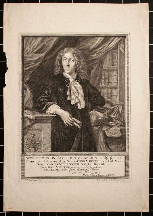 Matthäus Küsel - Porträt Adolphus Zobelius - Kupferstich - o.J.