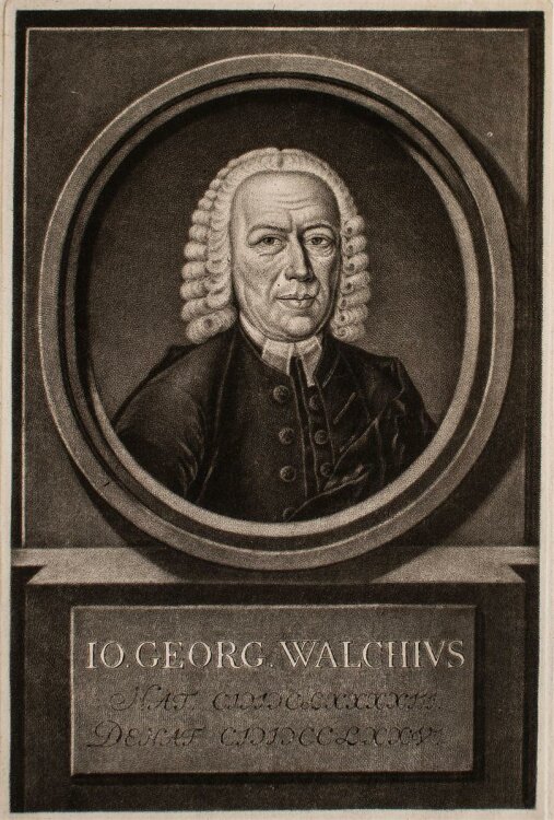 Johann Jacob Haid - Porträt Johann Georg Walch - Mezzotinto - o.J.
