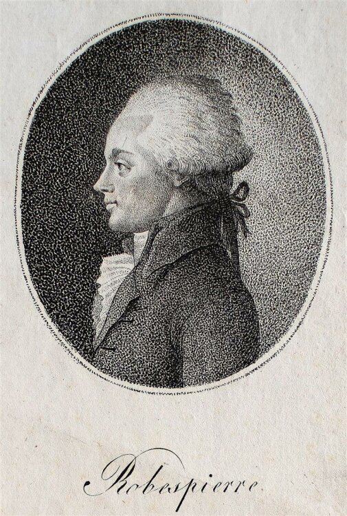 Unbekannter Künstler - Robespierre - Punktierstich - o.J.