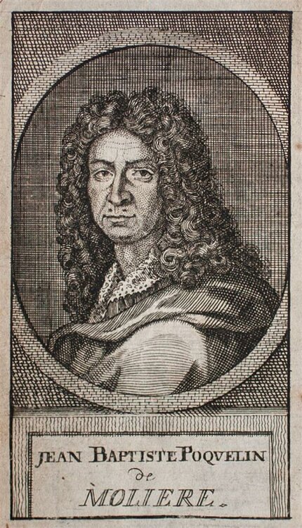 Unbekannter Künstler - Porträt Molière - Kupferstich - o. J.