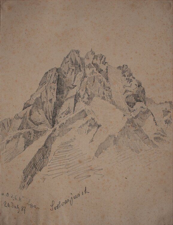 Manfred Lindemann-Frommel - Lofoten (Norwegen) - Zeichnung - 1887