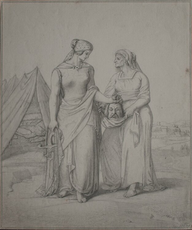 Johann Christian Lotsch - Judith und Holofernes - Zeichnung - 1845
