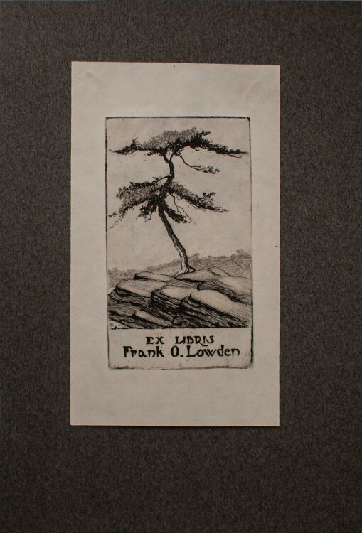 Ralph M. Pearson - Ex Libris für O. Lowden - Radierung - 1912