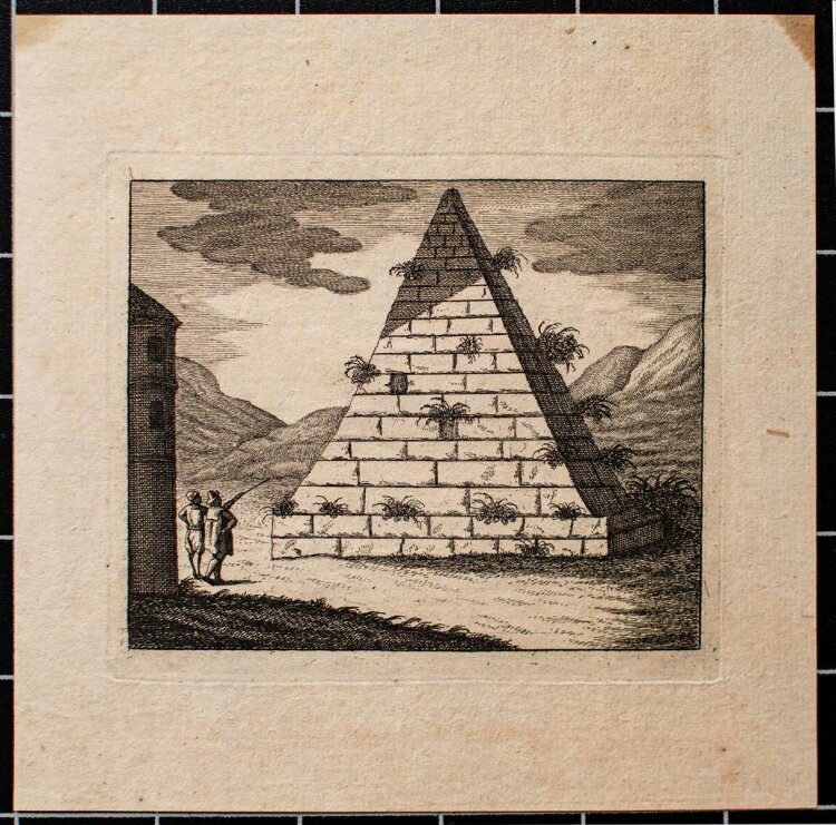 Unbekannter Künstler - Pyramide - Kupferstich - o.J.