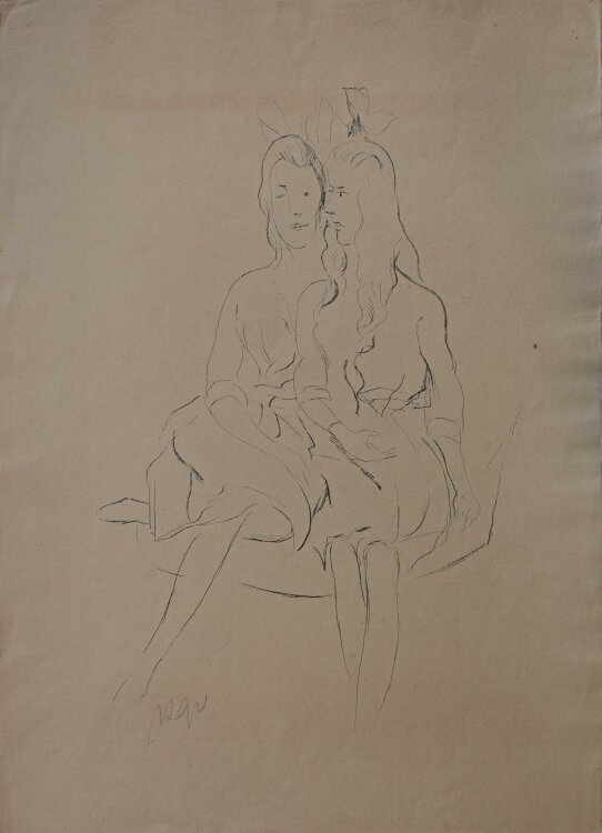 Rudolf Grossmann - Frauenbildnis - o.J. - Lithografie