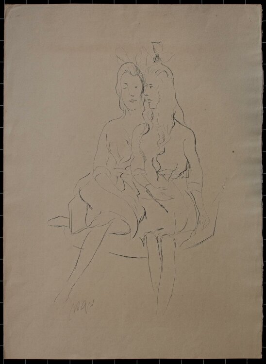 Rudolf Grossmann - Frauenbildnis - o.J. - Lithografie