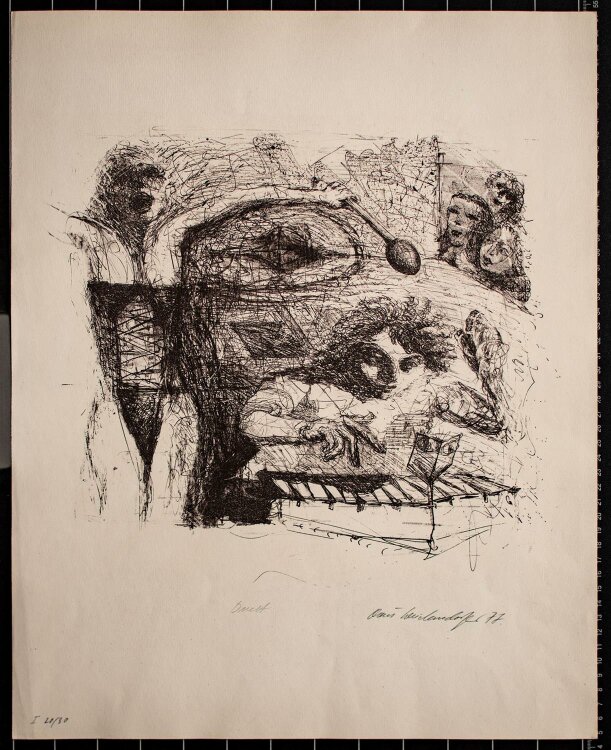 Claus Weidensdorfer - Duett - Lithographie - 1977 - 20/30