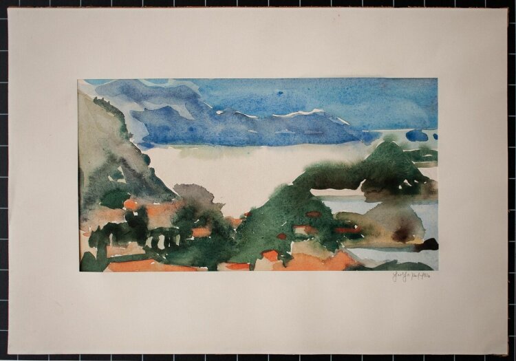 Hertha Peschke-Scholz - Fjordlandschaft - o.J. - Aquarell