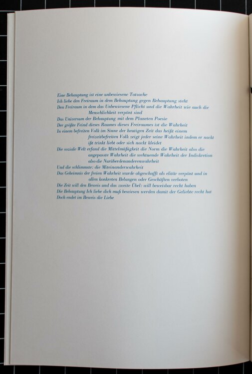 Markus Lüpertz - und ich, ich spiele…(mit orig. Zeichnung) - Buch - 1981