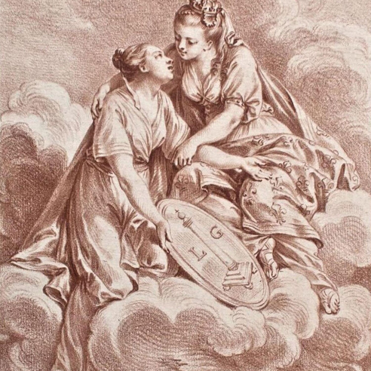 Gilles Demarteau - Allegorie - 1771 - Krayonstich