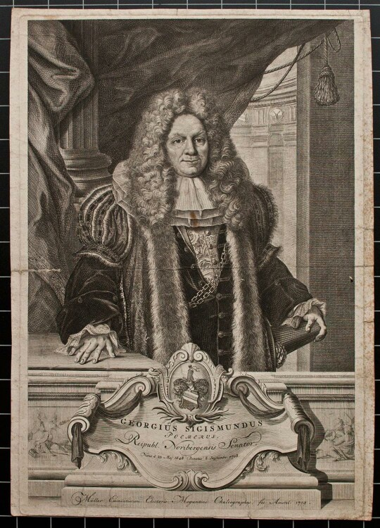 Gustav Adolph Müller - Porträt Georg Sigismund - Kupferstich - 1719