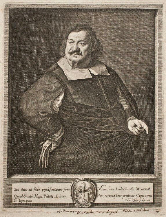 Philipp Kilian - Porträt Andreas Wickart - 1655 -...