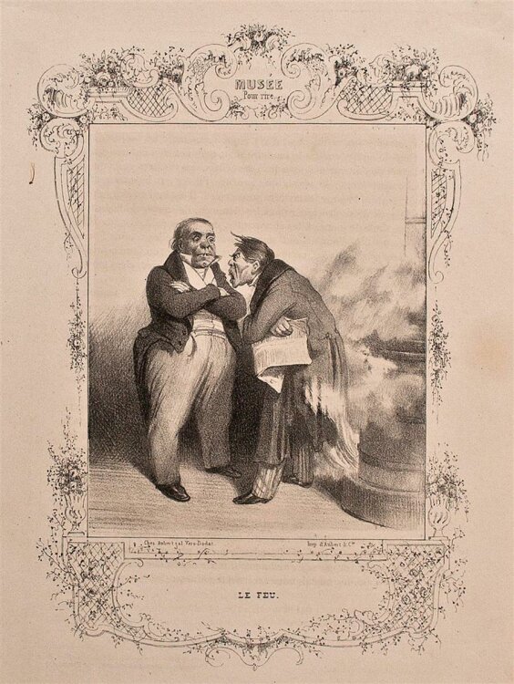 Honoré Daumier - Le Feu - Lithographie - o. J.