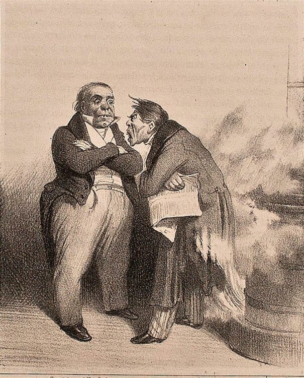 Honoré Daumier - Le Feu - Lithographie - o. J.