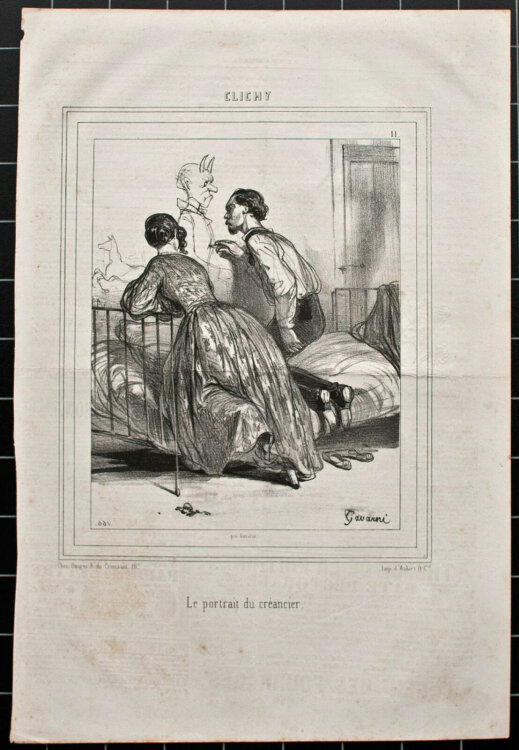 Paul Gavarni - Clichy - o.J. - Lithografie