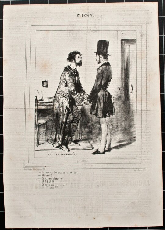 Paul Gavarni - Clichy - o.J. - Lithografie