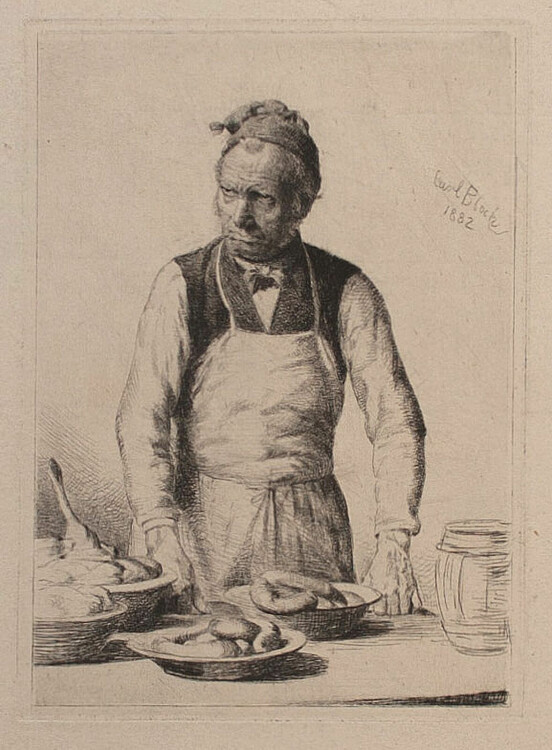 Carl Bloch - Fleischer - 1882 - Radierung