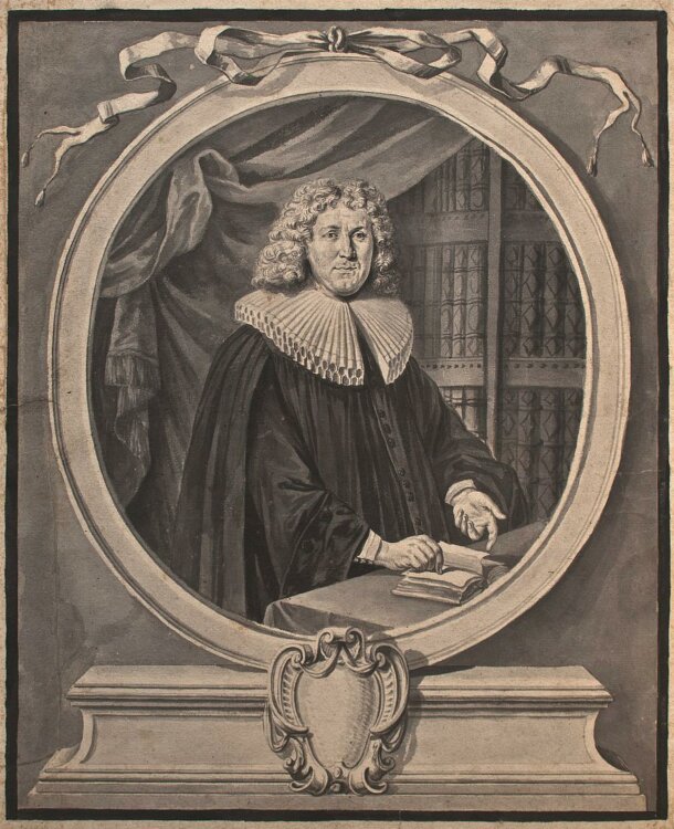 Johann Daniel Preißler - Porträt Johann Wülfer - o.J. - Tusche