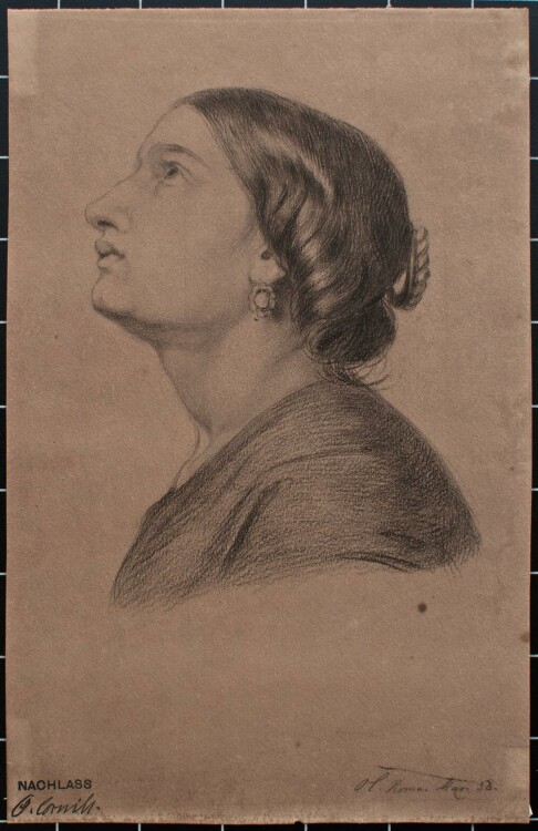 Philipp Otto Cornill - Frauenporträt - 1858 - Papier