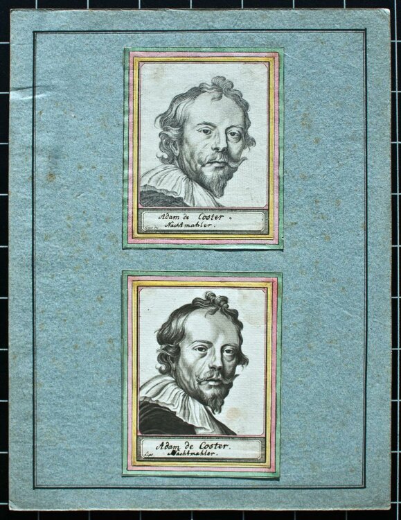 Johann Heinrich Lips - Künstlerporträt Adam de Coster - o.J. - Tusche