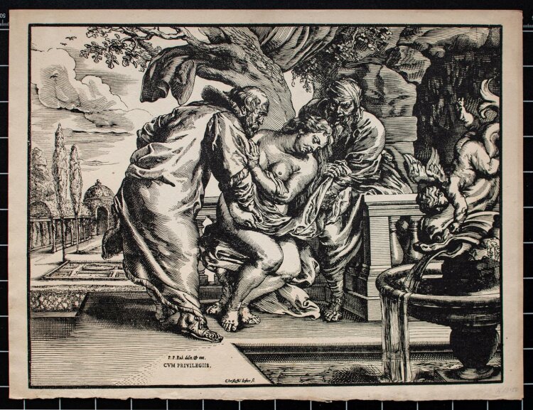 Peter Paul Rubens - Susanna im Bade auch Susanna und die (beiden) Ältesten - o.J. - Heliogravüre
