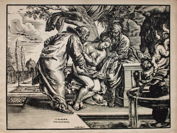 Peter Paul Rubens - Susanna im Bade auch Susanna und die (beiden) Ältesten - o.J. - Heliogravüre