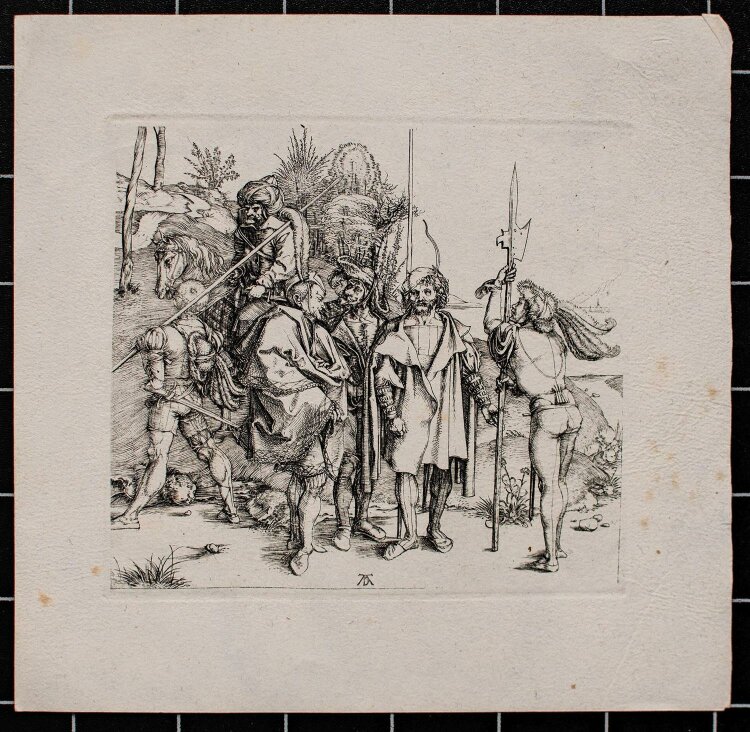 nach: Albrecht Dürer - figürliche Komposition - Heliogravüre/Klischeedruck?