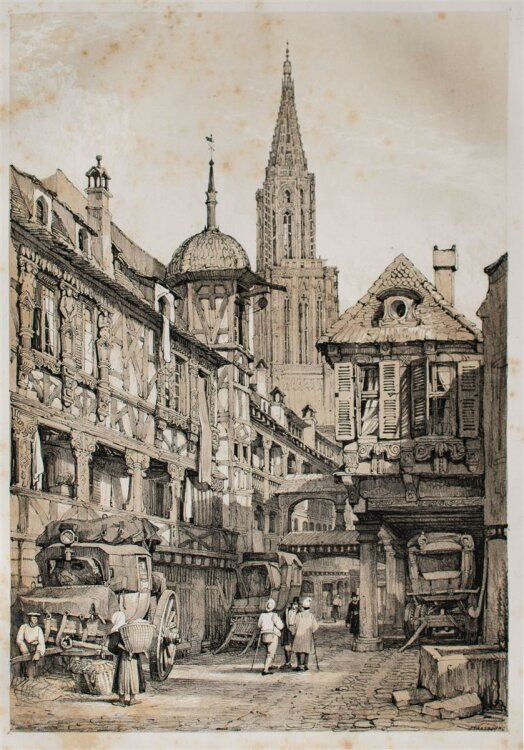 Samuel Prout - Skizzen Stadtansichten Frankreich Italien Schweiz - Buch - 1839