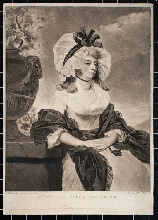 Charles Howard Hodges - Mrs Williams Hope nach Reynolds - Mezzotinto - 1788