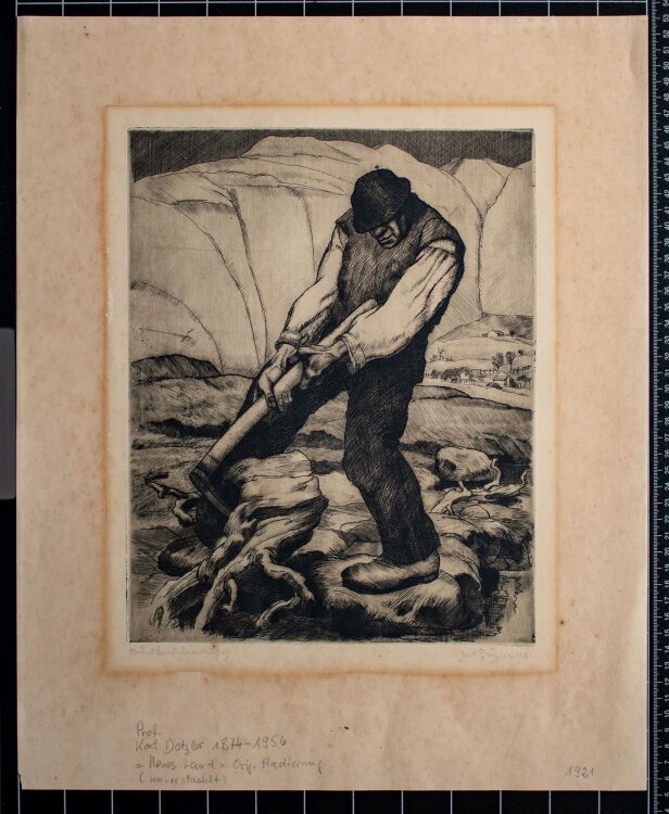Carl Dotzler - Neues Land - Radierung - 1921