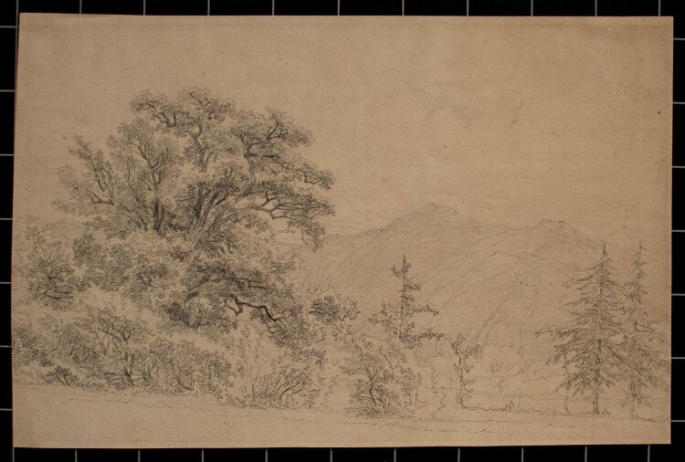 Unbekannt - Landschaft - Bleistiftzeichnung - um 1820