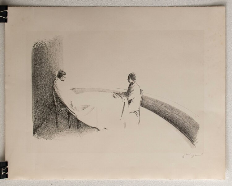 Gottfried Wiegand - Unter der Decke - Lithographie - o. J.