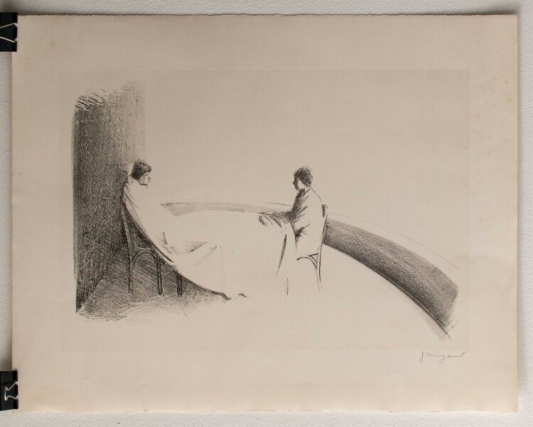 Gottfried Wiegand - Unter der Decke - Lithographie - o. J.