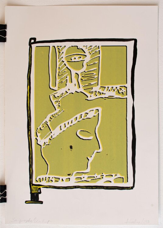 Unbekannt - Abstrahierte Darstellung - Serigraphie - 1990