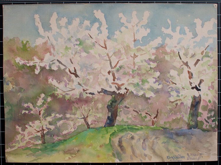 A. Krauss - Baumblüte - 1929 - Aquarell