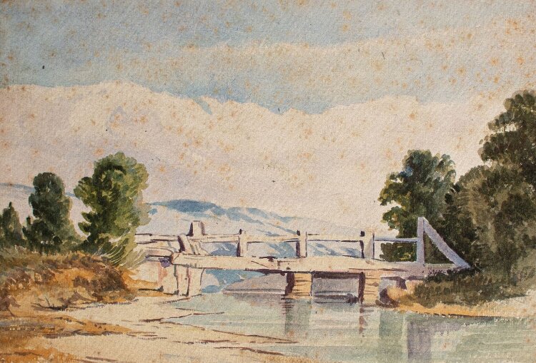 Unbekannt - Brücke - Aquarell - o.J.