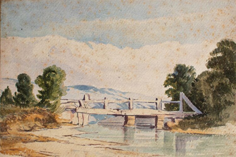 Unbekannt - Brücke - Aquarell - o.J.