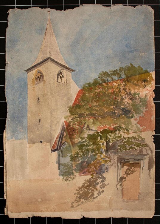 Hesse - Kirche - Aquarell - o.J.