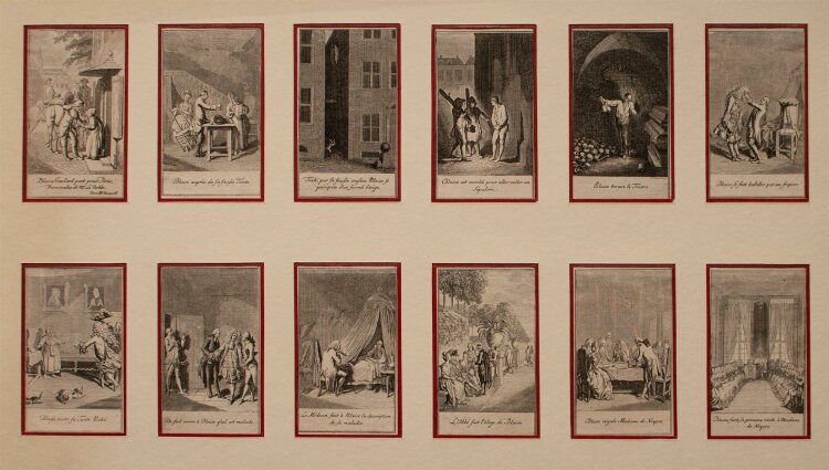 Daniel N. Chodowiecki - Szenen:Geschichte des Blaise Gaulard- Kupferstich - 1775