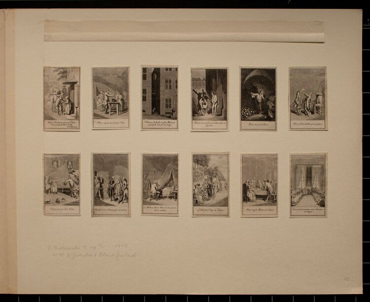 Daniel N. Chodowiecki - Szenen:Geschichte des Blaise Gaulard- Kupferstich - 1775