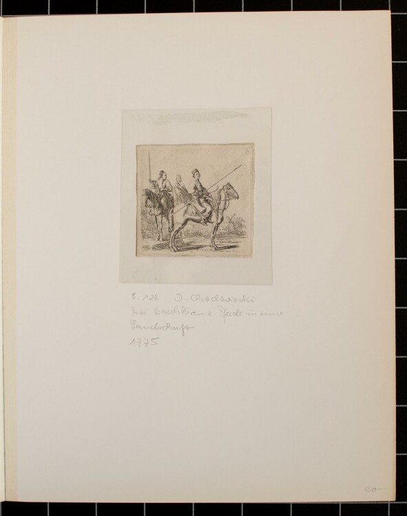 Daniel N. Chodowiecki - Drei Baschkiren zu Pferd - Kupferstich - 1775