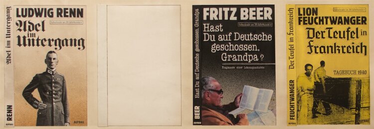 Andreas Brexendorff - drei Buchcoverentwürfe - Collage - o. J.