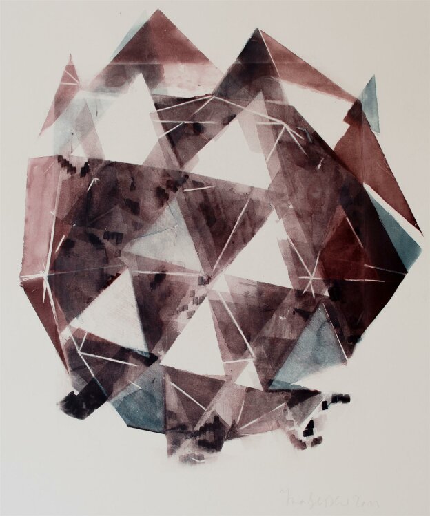 Ina Geißler - Dap Stone 5 - Farblithographie - 2011
