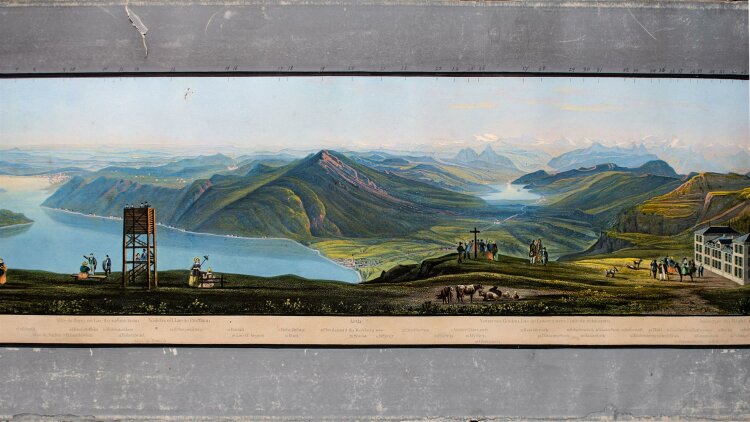 Rudolf Meyer/ Lukas Weber - Panorama du Mont Righi - kol. Aquatinta - o. J.