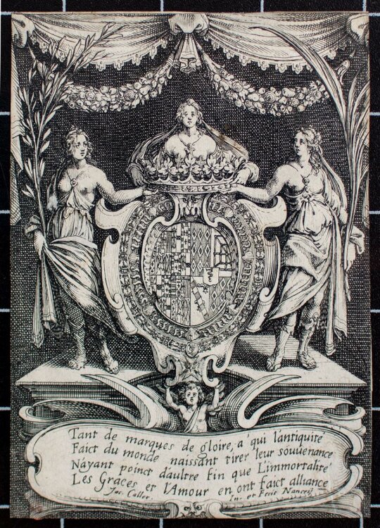 Jacques Callot - Wappen der Herzogin von Chevreuse - Kupferstich - o.J.
