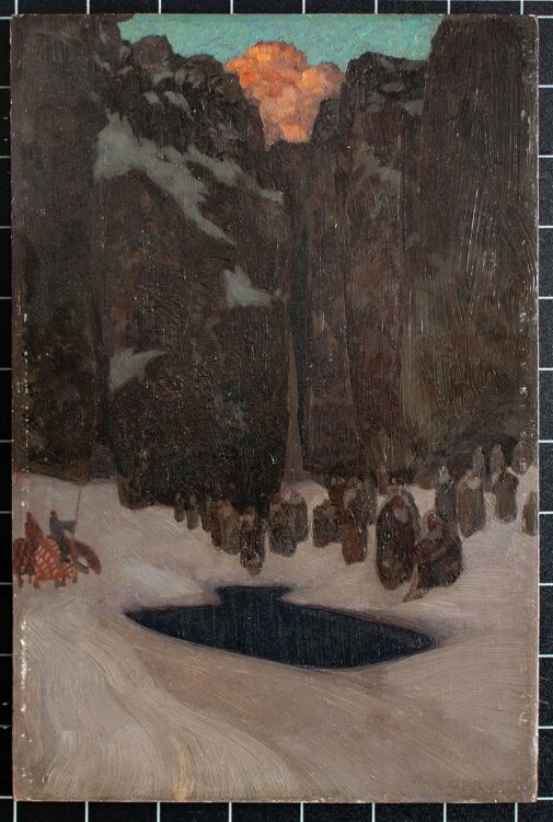 Paul Prött - Leben ohne Licht und die Botschaft aus der Hoffenung - 1905 - Öl auf Holz