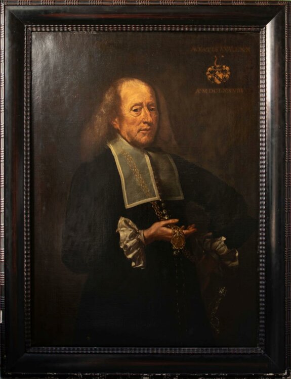 Joachim von Sandrart (?) - Bildnis eines Mannes - Öl auf Leinwand - 1678