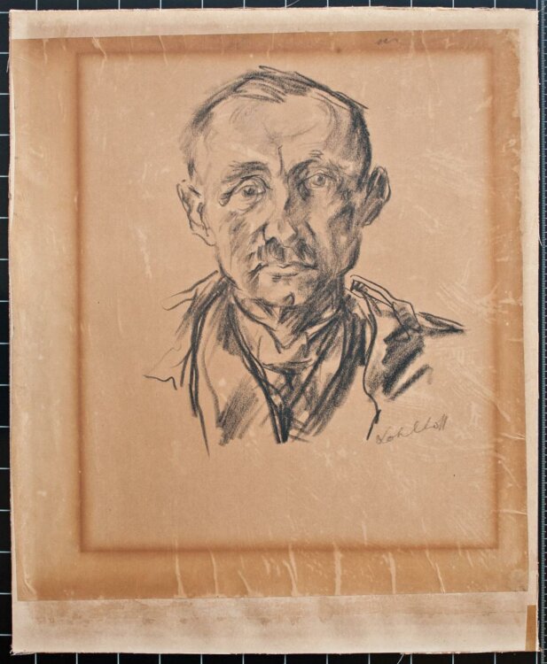 Wilhelm Kohlhoff - Männerporträt - o.J. - Kohle